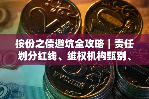 北京按份之债避坑全攻略｜责任划分红线、维权机构甄别、纠纷处理全流程拆解