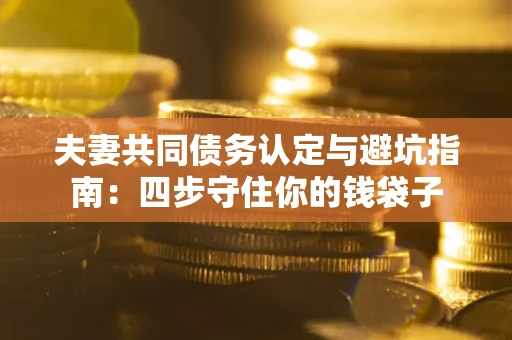 北京夫妻共同债务认定与避坑指南：四步守住你的钱袋子