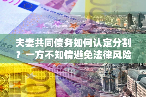 北京夫妻共同债务如何认定分割？一方不知情避免法律风险必看！